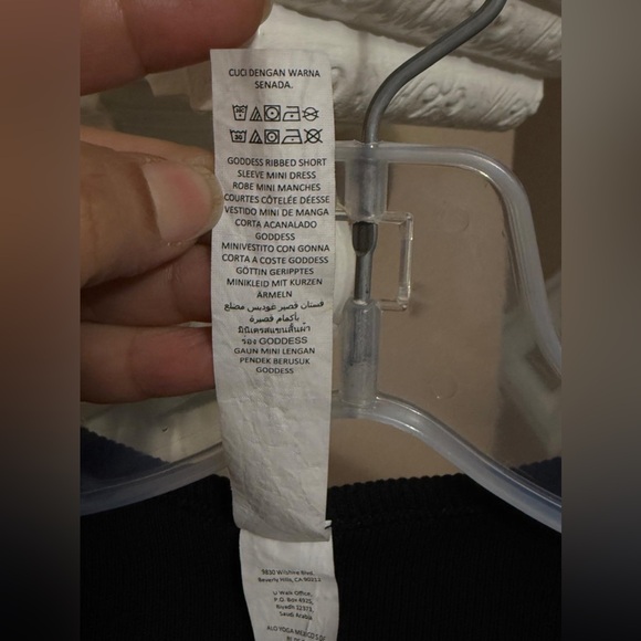 ALO Yoga Classic Black Mini Dress - Picture 8 of 13